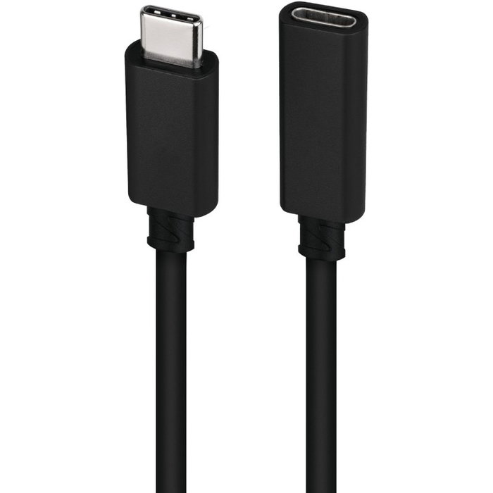 Nanocable Cable Prolongador USB-C 3.2 Gen2x2 20Gbps 100W 4K/60Hz 1m Negro Nanocable Cable Prolongador USB-C 3.2 Gen2x2 20Gbps 100W 4K/60Hz 1m Negro